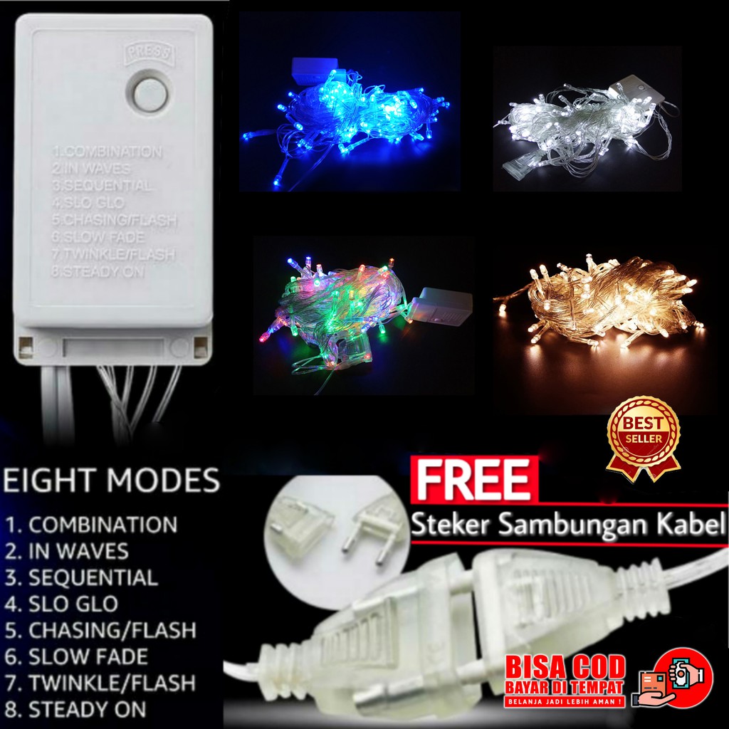 lampu Natal LED / tumblr Light lampu Hias LED Warna Warni
