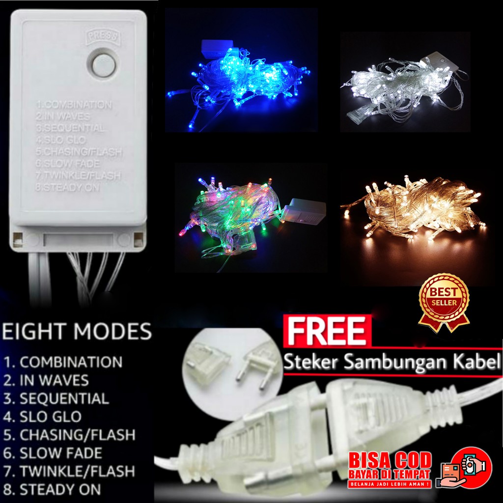 lampu Natal LED / tumblr Light lampu Hias LED 10 Meter