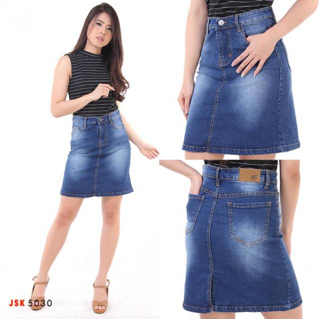 ROK JEANS PENDEK 3 4 STRETCH MELAR Shopee Indonesia ROK JEANS PENDEK 3 4 STRETCH MELAR Shopee Indonesia