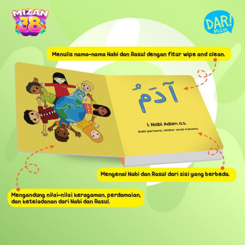 boardbook nama 25 nabi dan rasul