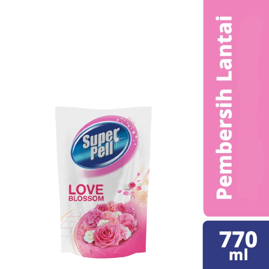 PEMBERSIH LANTAI SUPERPELL LOVE BLOSSOM 770ML SUPER PEL