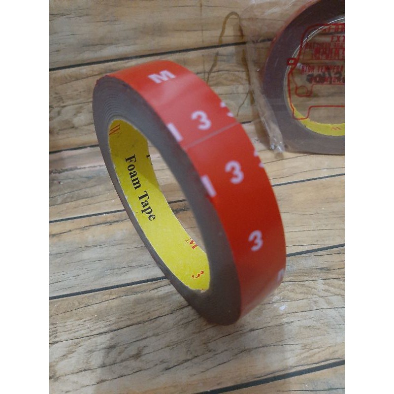 

double tape bolak balik foam 3m merah