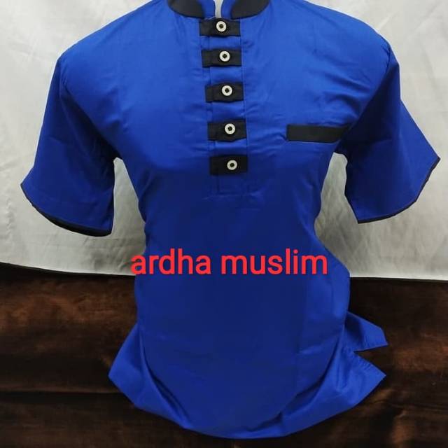 Baju koko terbaru dewasa tangan pendek warna II fashion muslim