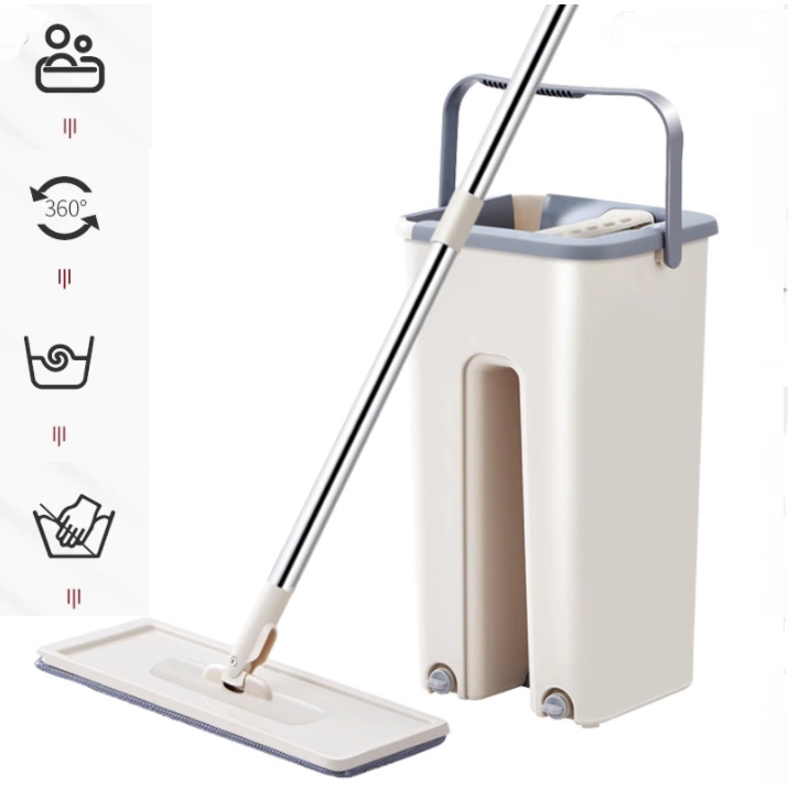 Alat Pel Pembersih lantai Scratch Cleaning Mop Praktis Serbaguna