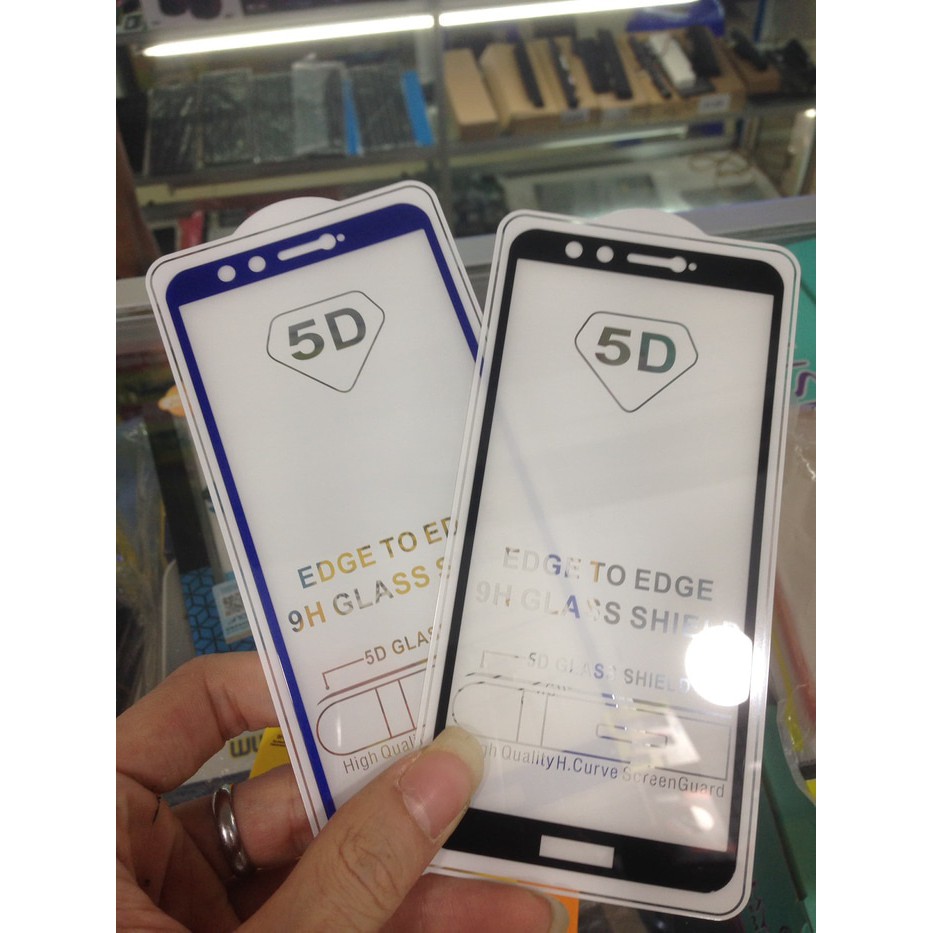 Tempered glass full lem 5D full cover gorila samsung a7 2018 new