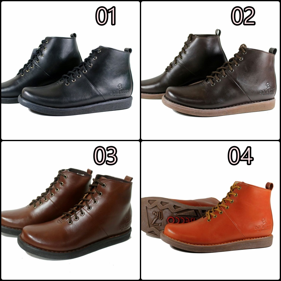 SEPATU BOOT KASUAL PRIA DR BECCO FORD HIGH MERCURY