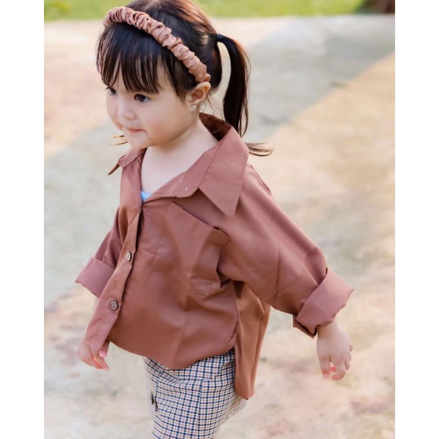 Kemeja anak oversize Laki-laki dan perempuan 1-6TH