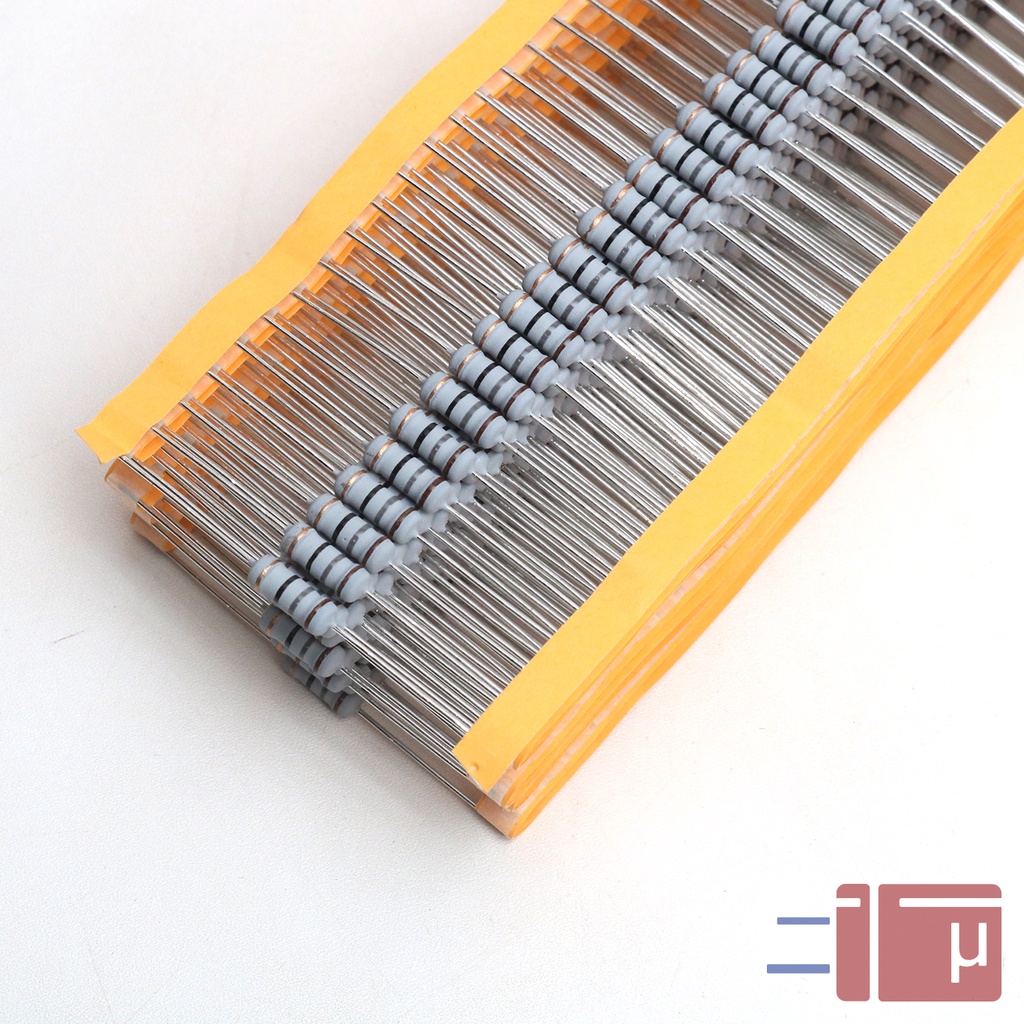 x10 Resistor 18R 18 Ohm 1W Metal Oxide 5% Taiwan Kaki Tembaga