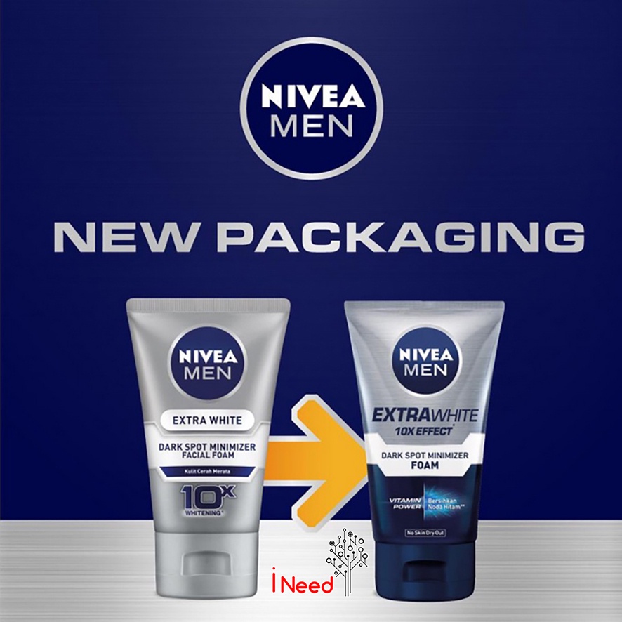 (INEED) NIVEA MEN Extra White Dark Spot Minimizer Foam 100mL