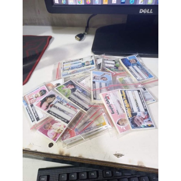 

stiker label nama costum