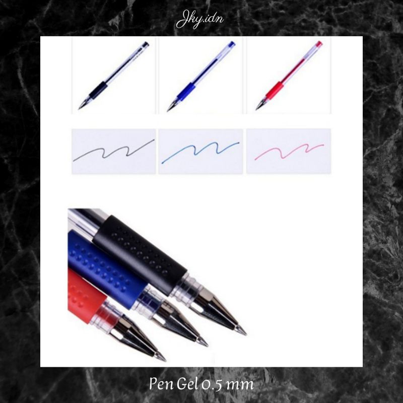 

PENA GEL 0.5 MM / ALAT TULIS / PERLENGKAPAN SEKOLAH / PULPEN