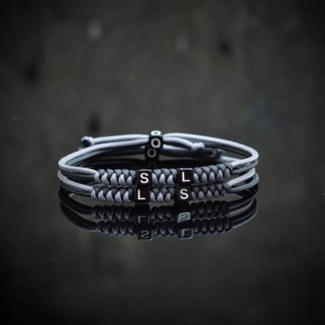 Gelang couple insial nama aesthetic sahabat bestie Kode SE 114