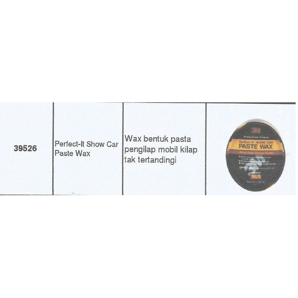 

Perfect It Show Car Paste Wax 3M