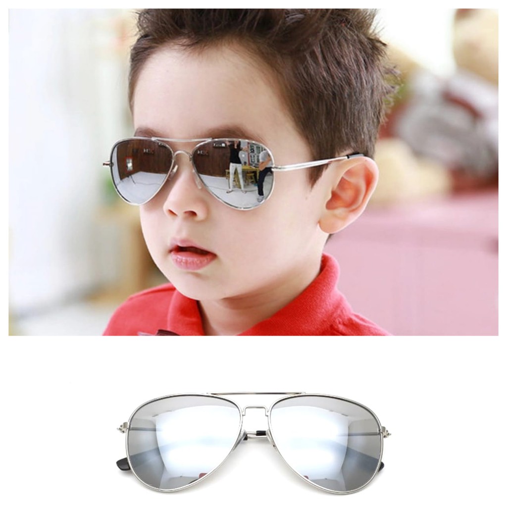 Kacamata sunglass anak aviator mirror lens