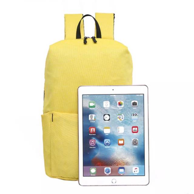 Backpack Sepeda Polo Felix 10 liter Ransel Wanita Kanvas Fashion Tas Sekolah Siswa untuk Remaja Perempuan Ransel Wanita Warna Polos Kualitas Tas Buku Travel Santai