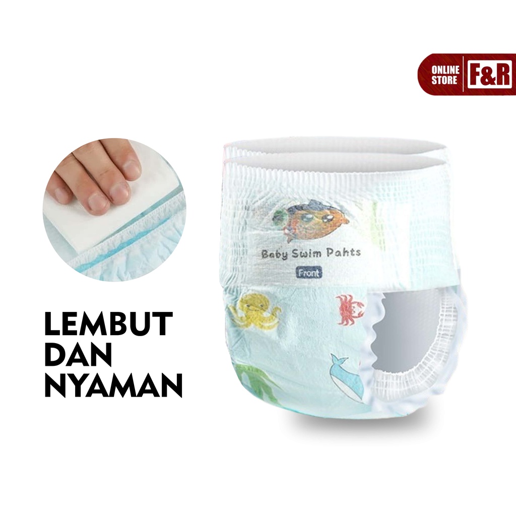 Popok Renang Bayi Anak Popok Tahan Air Popok Sekali Pakai Disposable Diapers Baby Swim Pants