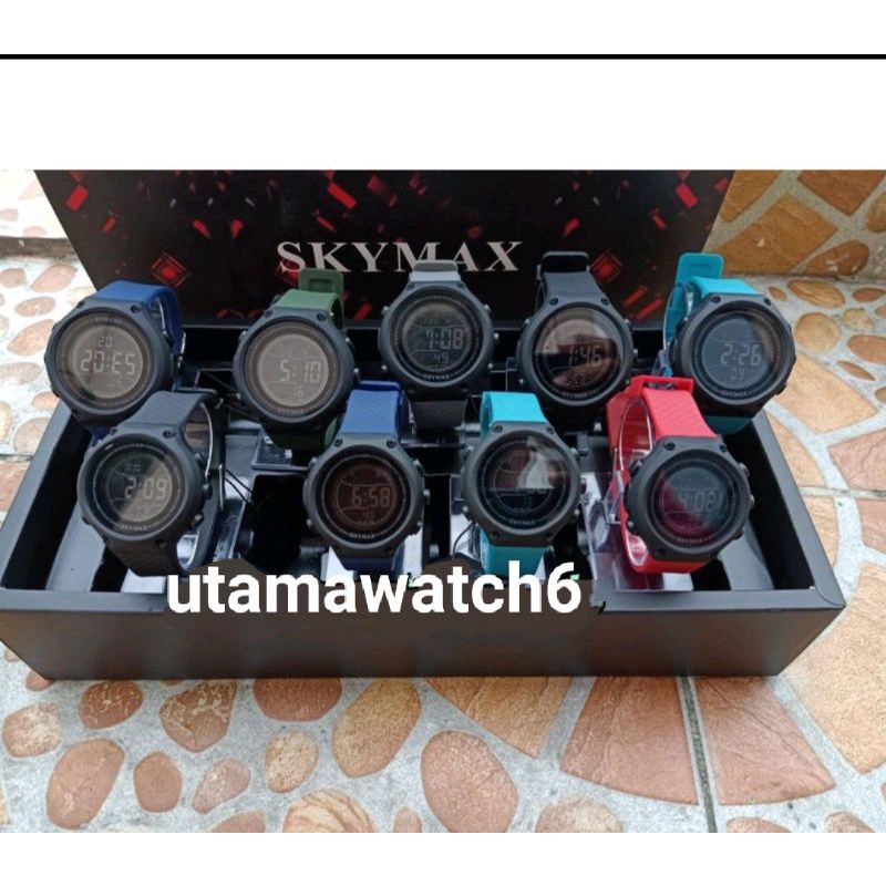 SKYMAX ( waterproof)Original jam sport digital terbaru ANTI AIR/BISA UNTUK RENANG Jam tangan pria terkeren