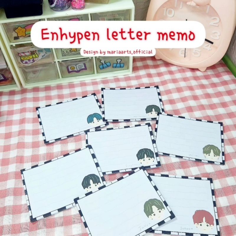 

Enhypen memo letter | memo notes agenda buku diary catatan