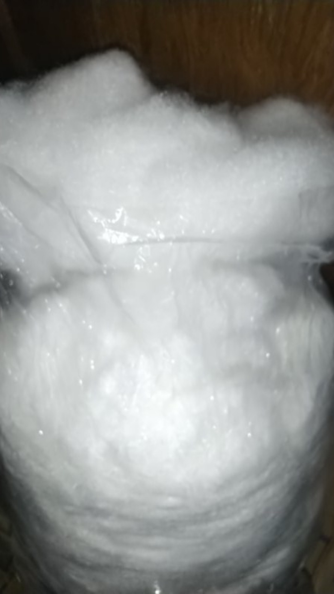 Dakron 1 Kg Siliconized Dakron Putih Hijau