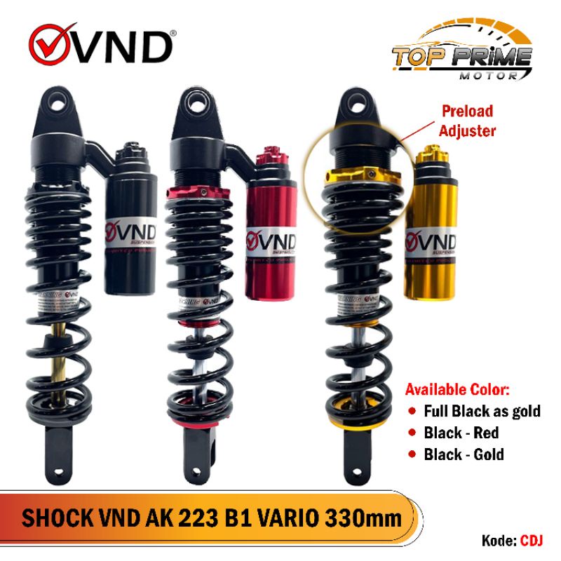 Shock Vario VND AK 223 330mm