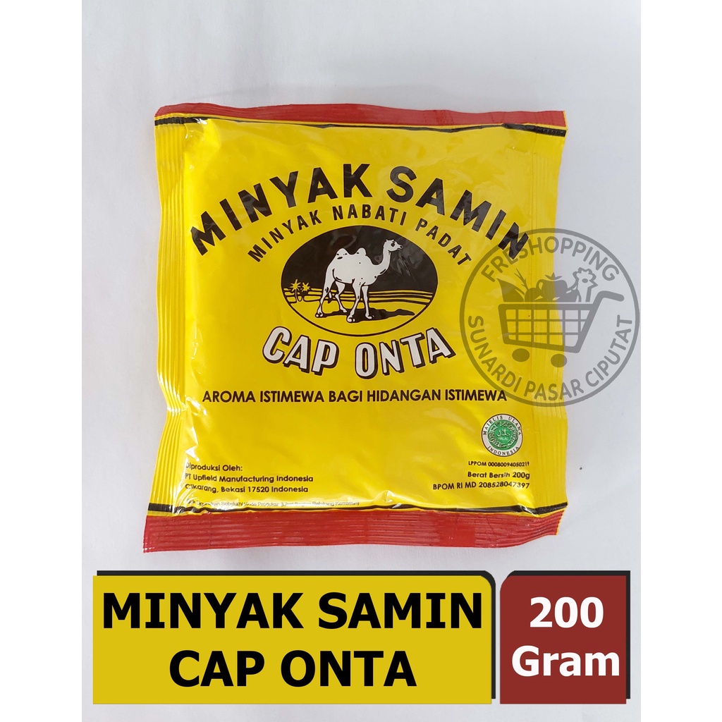 

Minyak Samin Cap Onta Minyak Nabati Untuk Masakan 200 gr