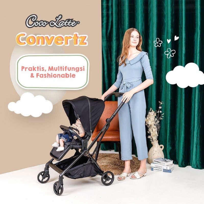 Makassar - Stroller Cocolatte Convertz+ Plus &amp; Convertz CL 13107 Kereta Dorong Bayi Hadap Ibu