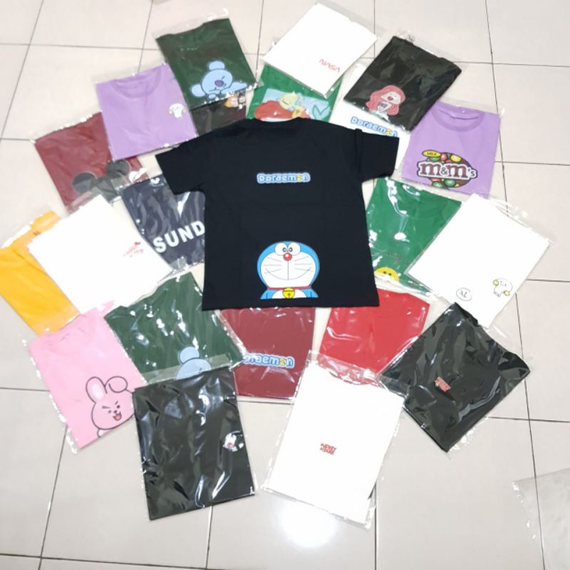 PAKET USAHA T-SHIRT WANITA GAMBAR RANDOM