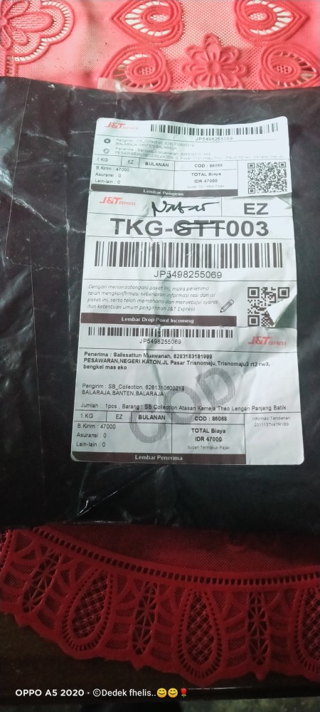 Sb Collection Atasan Kemeja Theo Lengan Panjang Batik Anak Laki-laki