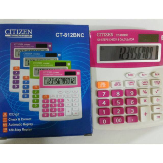 

KALKULATOR CITIZEN CT 812 BNC WARNA