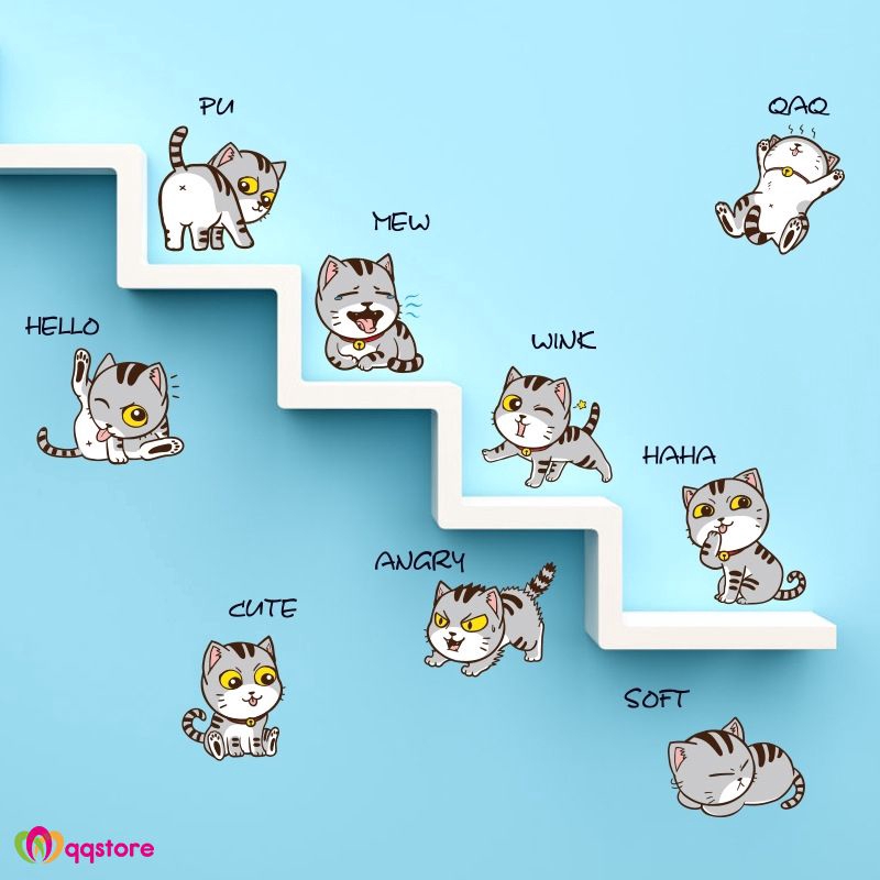 Gambar Kucing Kartun Mudah