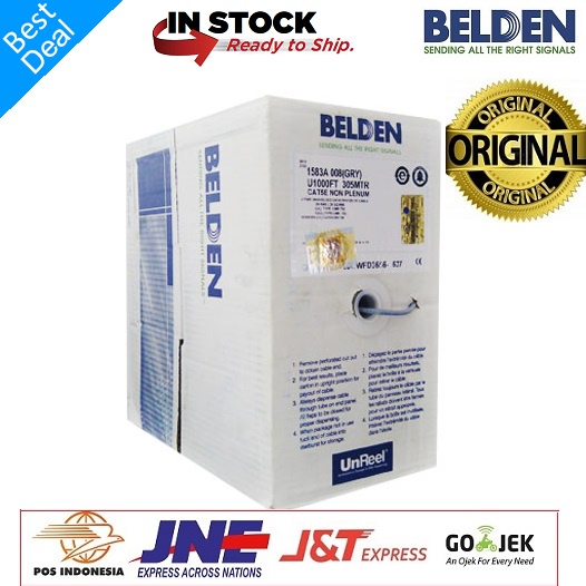 Meteran KABEL LAN UTP Cat5 / Cat 5e BELDEN Made In USA ORIGINAL Cat5e