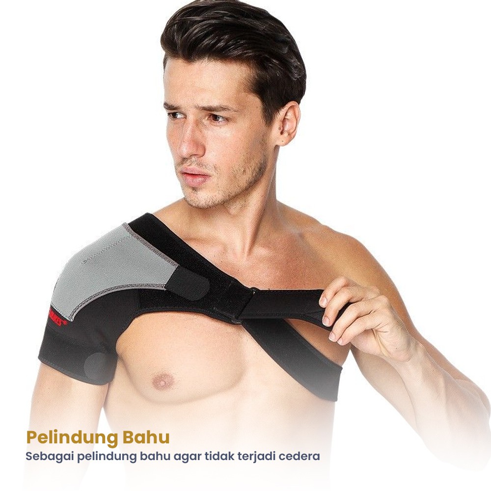 Penyangga Bahu Cedera Olahraga Shoulder Support Brace Guard Fitness Gym