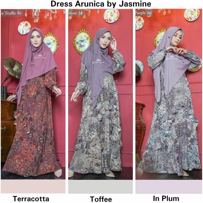 Dress Arunica Size Xs-M -Hanya Dress- Gamis Pesta Syari By Jasmine Zoraidaidasp