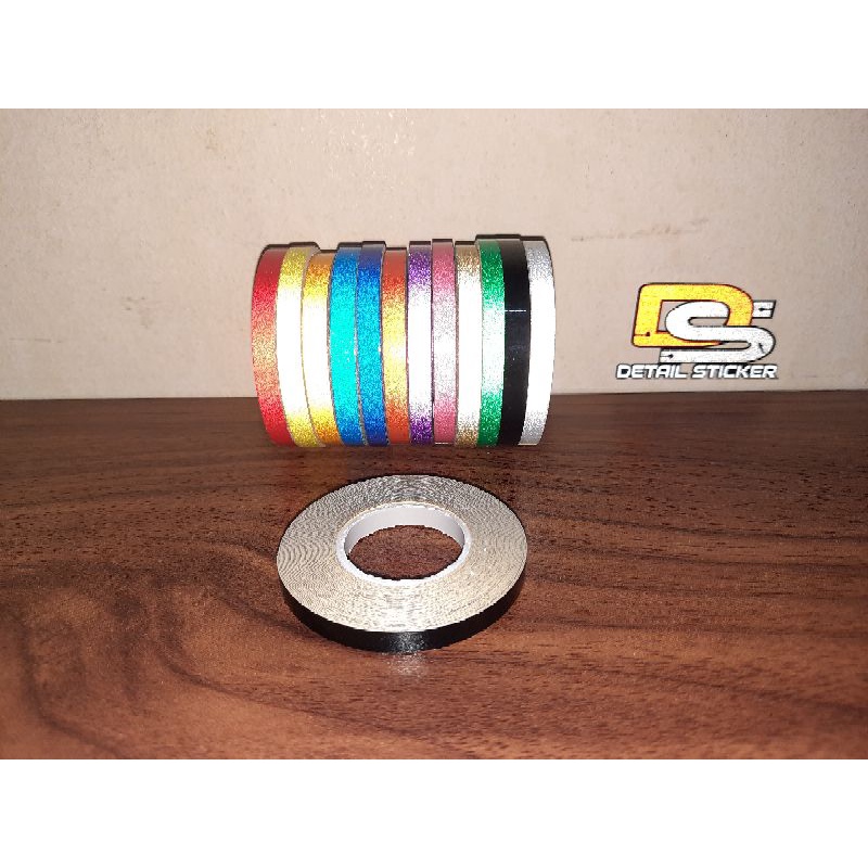 Sticker Lis Roda Velg Velk Roll 5mm 0,5cm x 5meter Rol