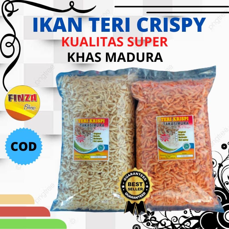 

ikan Teri Crispy krispi madura kiloan (1kg) super original/balado/barbequ/pedas/jagung bakar | makanan ringan