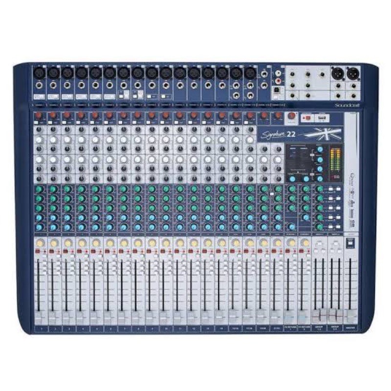 mixer soundcraft signature 22 original
