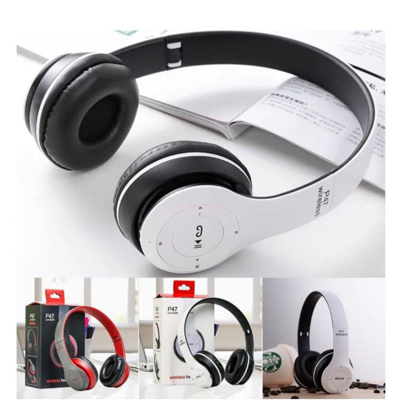 HF HEADPHONE BLUETOOTH P47 PRO PURE BASS HEADSET BLUETOOTH GAMING