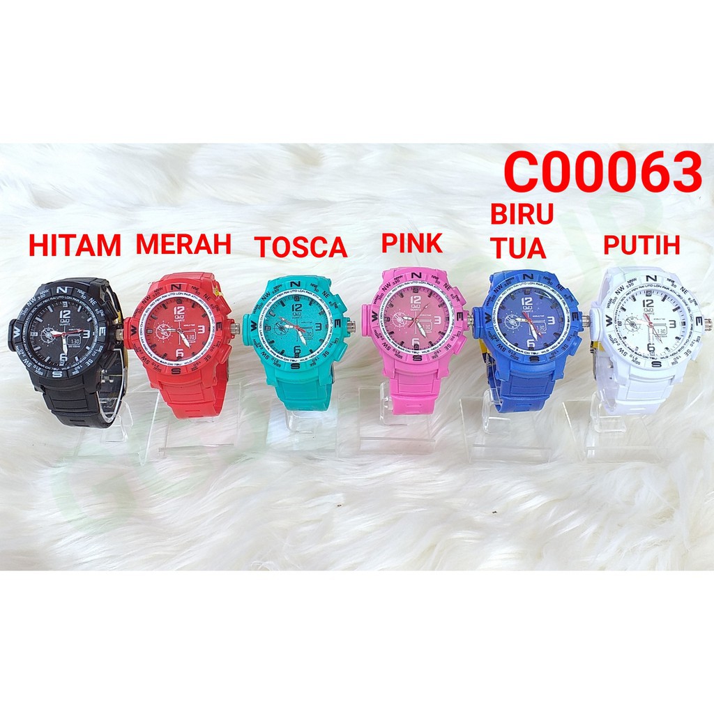 DC C ( C00063 ) JAM TANGAN DOFF / TRANSPARAN / WATER RESISTANT 3 ATM /TAHAN AIR, TIDAK BISA MEMILIH