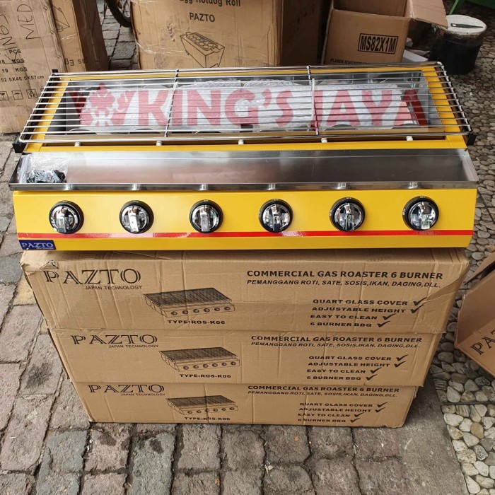 Gas Roaster 6 Tungku / Alat Pemanggang 6 Tungku