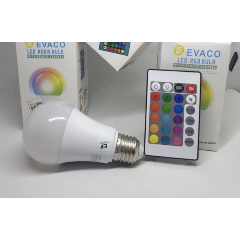 Lampu Bohlam Led Bulb RGB Remote Warna warni