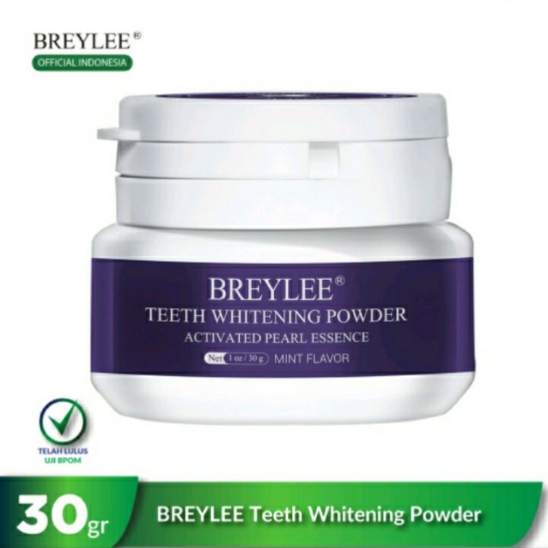 BREYLEE WHITENING POWDER (BPOM) / Pemutih Gigi