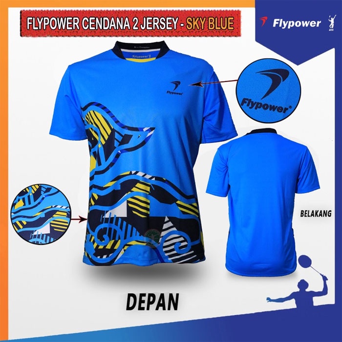 Flypower Cendana 2 Jersey Baju Kaos Badminton Original
