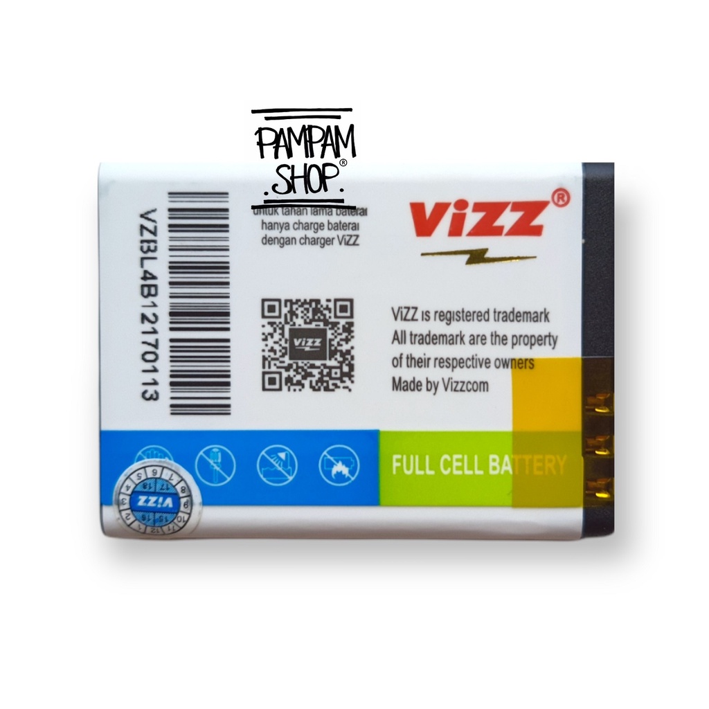 Baterai Vizz Double Power Nokia BL4B BL-4B 2630 2660 2760 2760 5000 6111 7070 7370 7373 7500 Prism N76 Batre Batrai Battery Handphone HP Original Ori