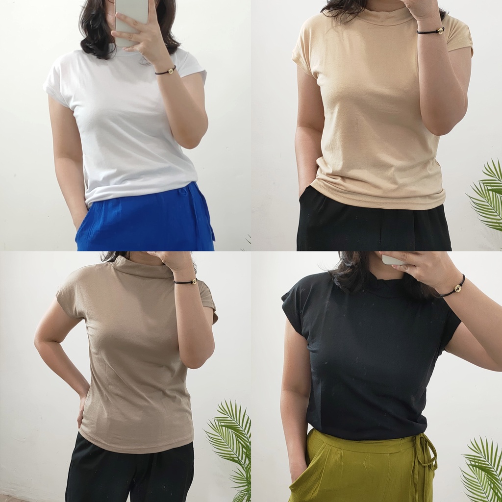 MANSET BAJU LENGAN PENDEK /  MANSET KAOS WANITA
