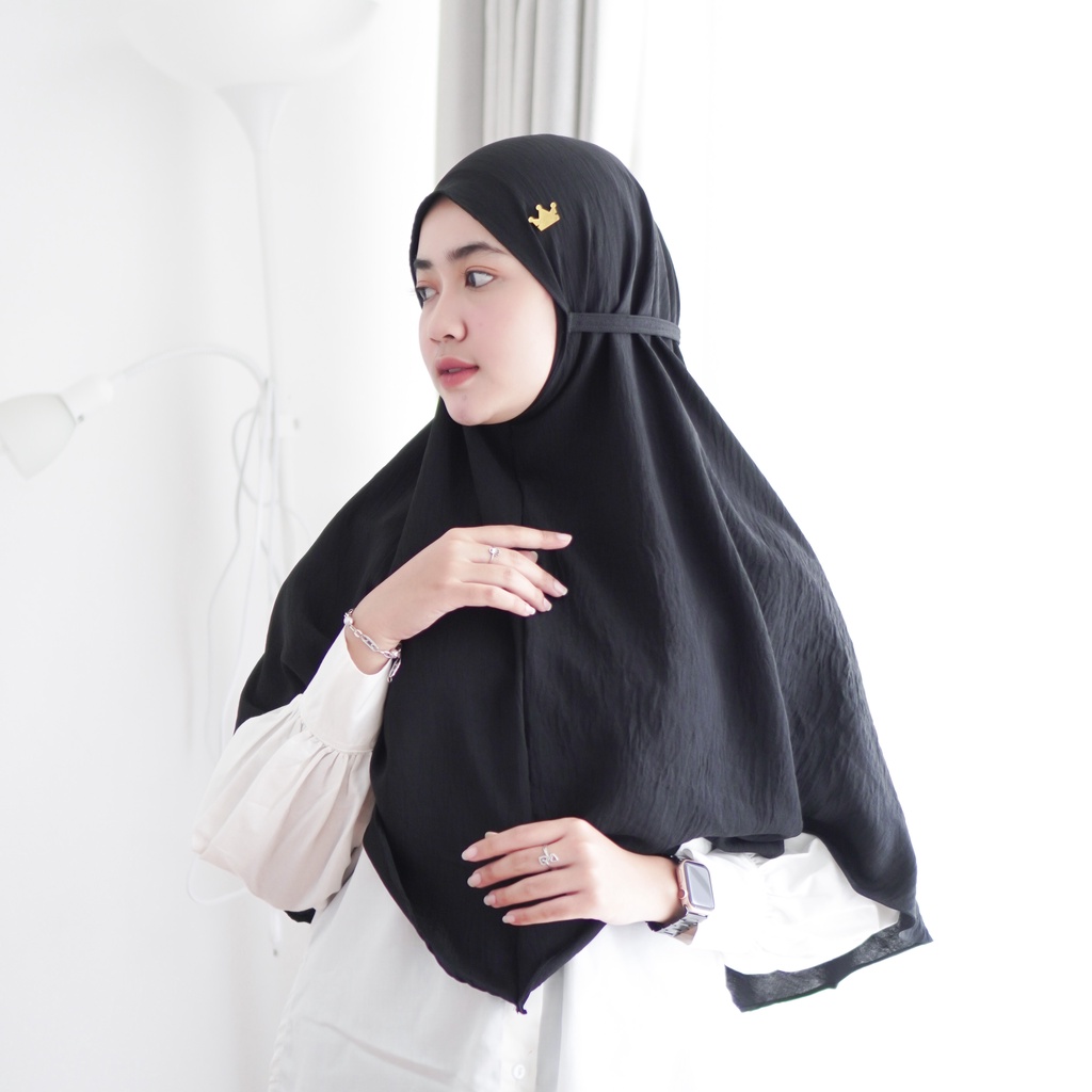 Jilbab Bergo [Crincle Airflow Premium] Ukuran 75 x 90 cm / Kerudung Instan By Glamour Hijab-2