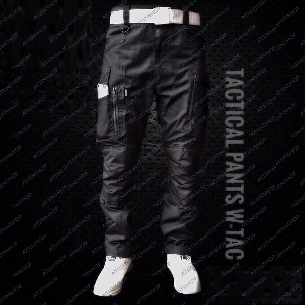 Atjin- Celana Panjang W-Tac Pria Kualitas Ori Tebal Dan Anti Gesek (Tidak Berbulu) [ Size 28-44]