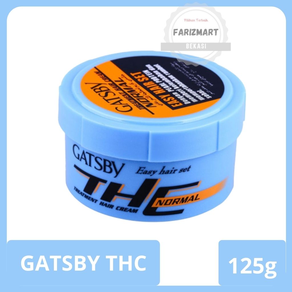 Gatsby THC Treatment Hair Cream Normal Minyak Rambut 125gr Biru