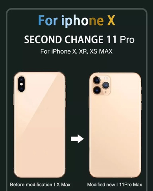 DUMMY PELINDUNG KAMERA BACK COVER IPHONE X/XS/XS MAX UPGRADE IPHONE 11 IPHONE 11 PRO MAX