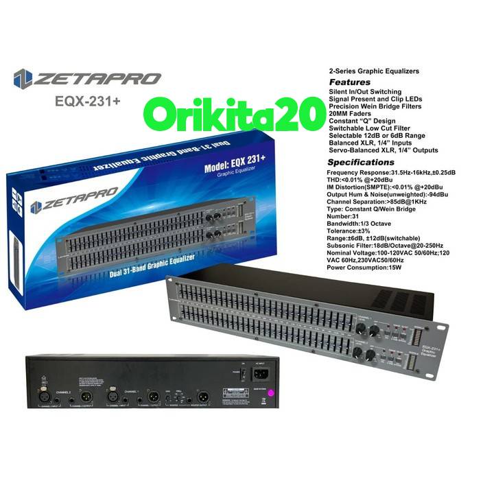 Equalizer Zetapro EQX 231+ EQX-231 EQX 231 Sub Original