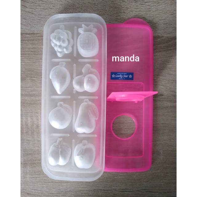 Cetakan ice es batu cetakan puding buah